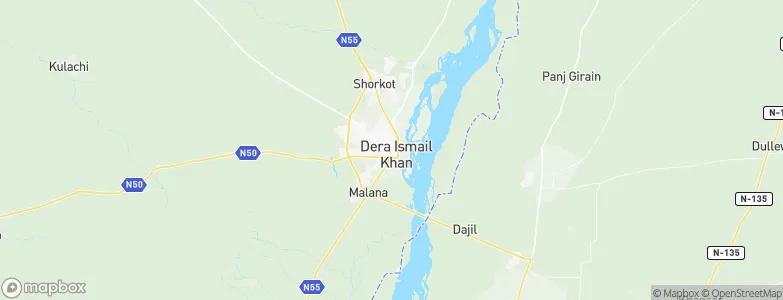 Dera Ismail Khan, Pakistan Map