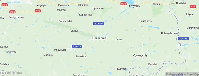 Derazhnya, Ukraine Map