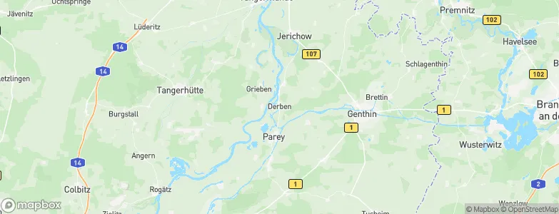 Derben, Germany Map