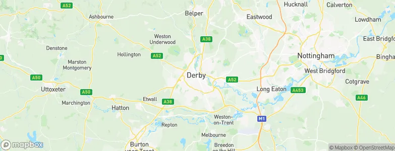 Derby, United Kingdom Map