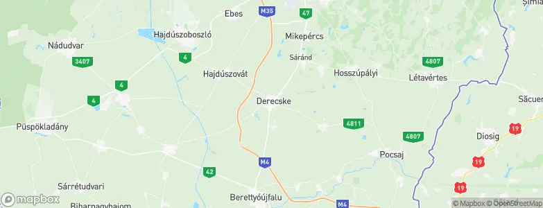 Derecske, Hungary Map