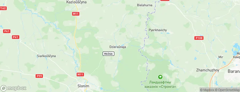Derevna, Belarus Map