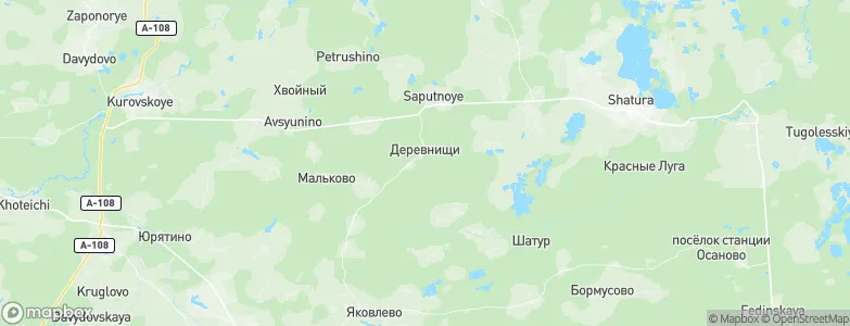 Derevnishchi, Russia Map