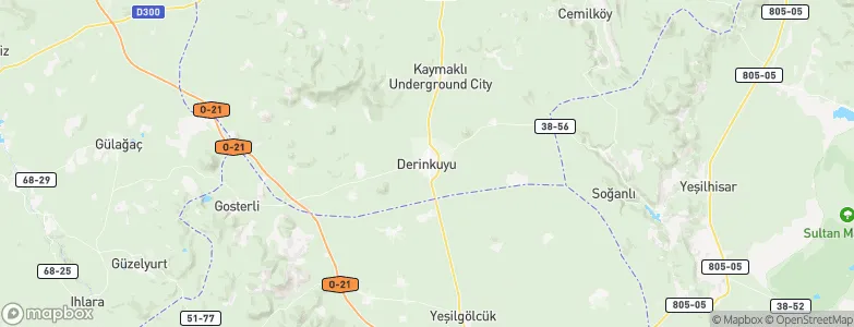 Derinkuyu, Turkey Map