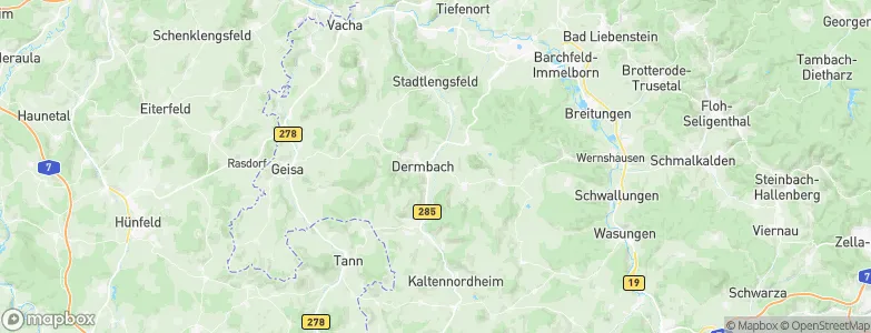 Dermbach, Germany Map