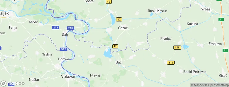 Deronje, Serbia Map
