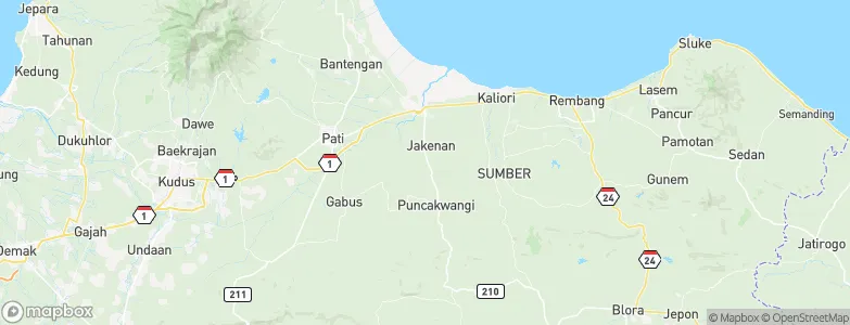 Dersah, Indonesia Map