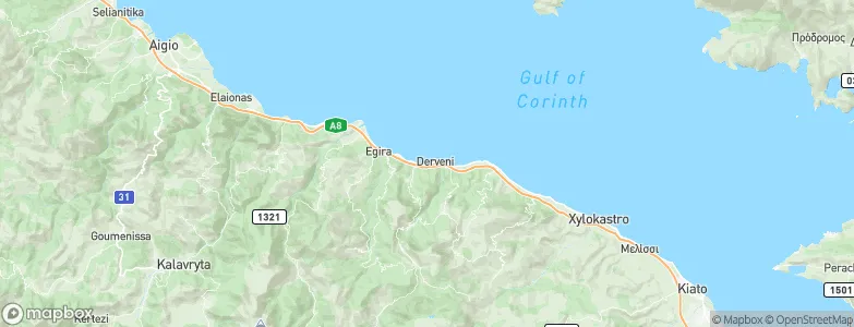 Derveni, Greece Map