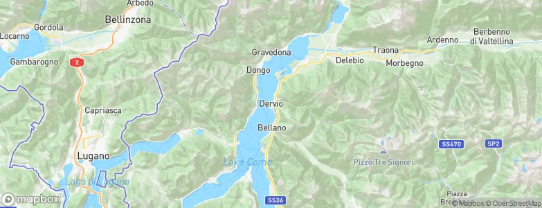 Dervio, Italy Map