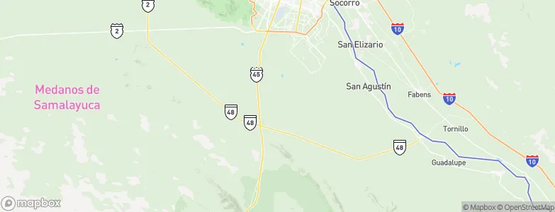 Desierto, Mexico Map