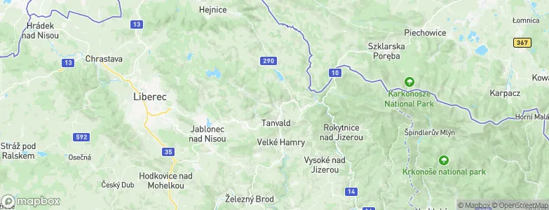 Desná, Czechia Map