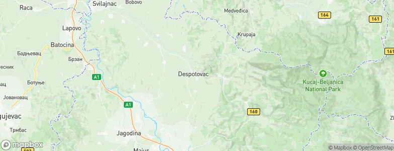 Despotovac, Serbia Map