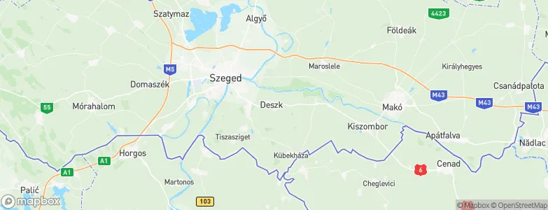 Deszk, Hungary Map