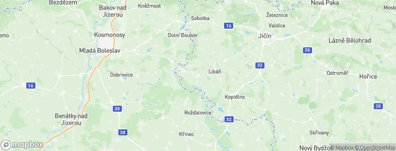 Dětenice, Czechia Map