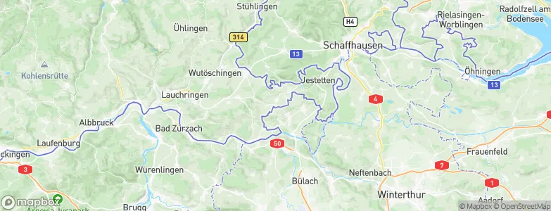 Dettighofen, Germany Map