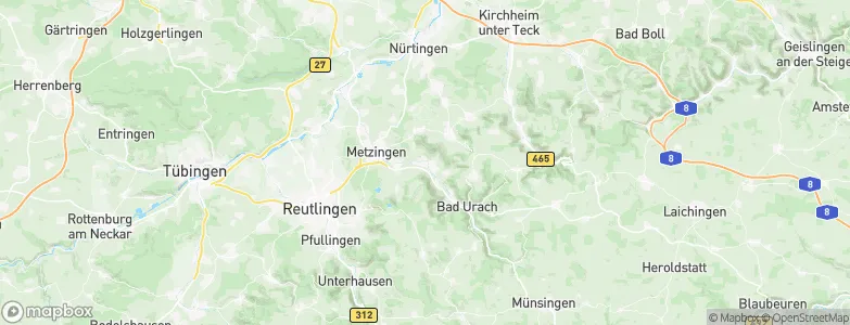 Dettingen an der Erms, Germany Map