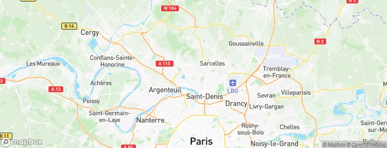 Deuil-la-Barre, France Map