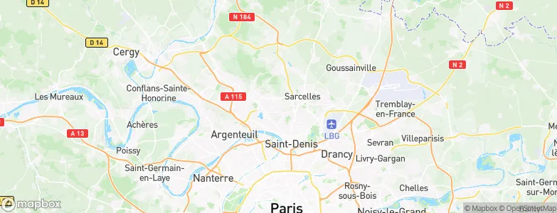 Deuil-la-Barre, France Map