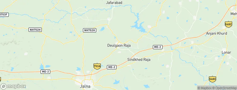 Deūlgaon Rāja, India Map