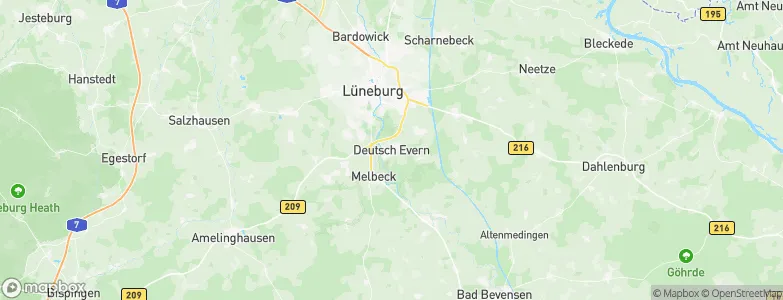 Deutsch Evern, Germany Map