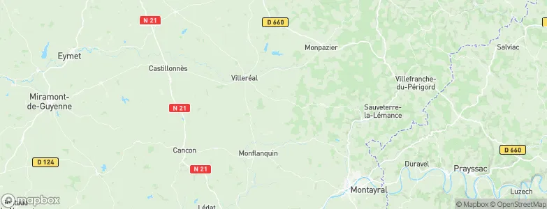 Dévillac, France Map