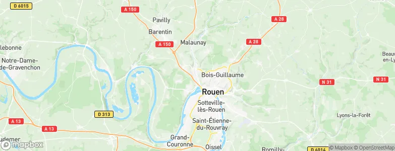 Déville-lès-Rouen, France Map