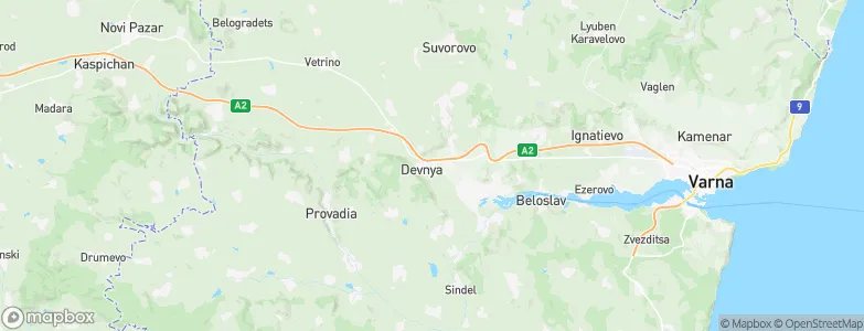 Devnya, Bulgaria Map