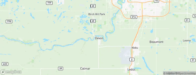 Devon, Canada Map