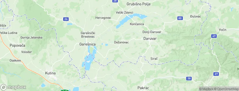 Dežanovac, Croatia Map