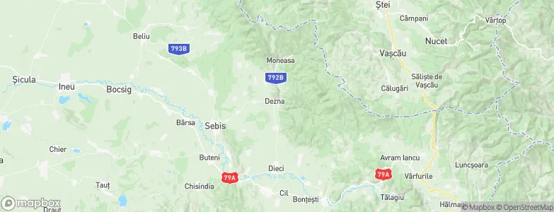 Dezna, Romania Map