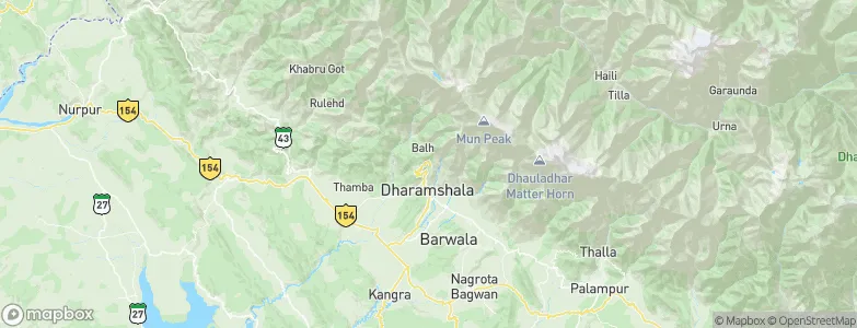 Dharamsala, India Map