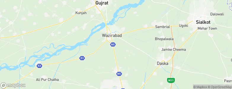 Dhaunkal, Pakistan Map