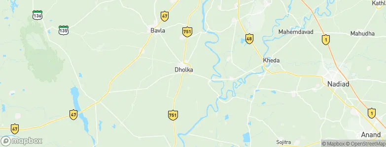 Dholka, India Map