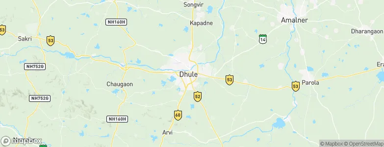 Dhule, India Map