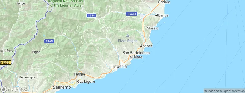 Diano Arentino, Italy Map