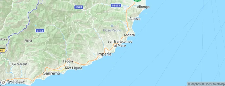 Diano Castello, Italy Map