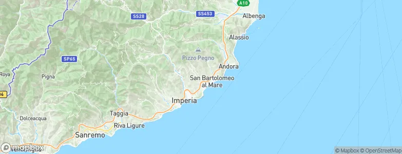 Diano San Pietro, Italy Map