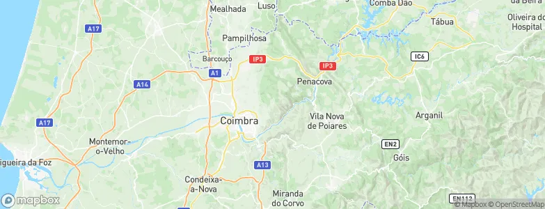 Dianteiro, Portugal Map