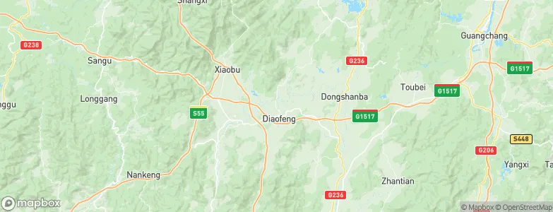 Diaofeng, China Map