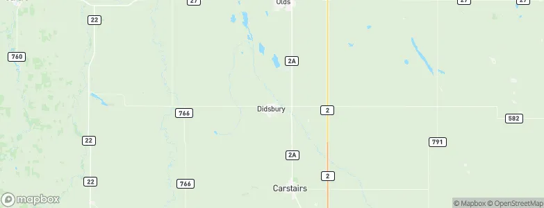Didsbury, Canada Map