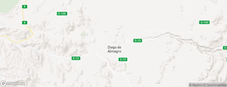Diego de Almagro, Chile Map