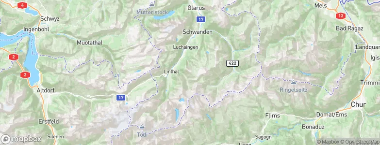 Diesbach, Switzerland Map