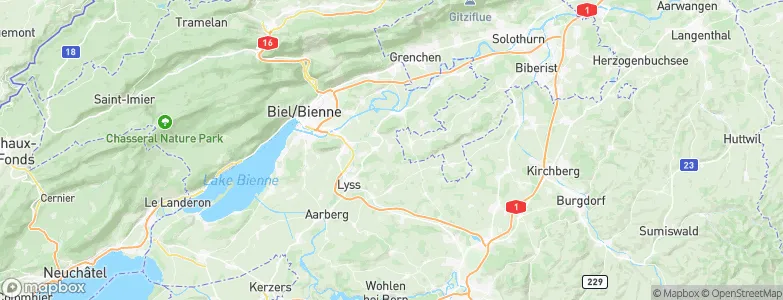 Diessbach bei Büren, Switzerland Map