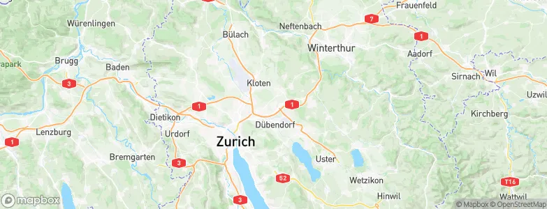 Dietlikon, Switzerland Map