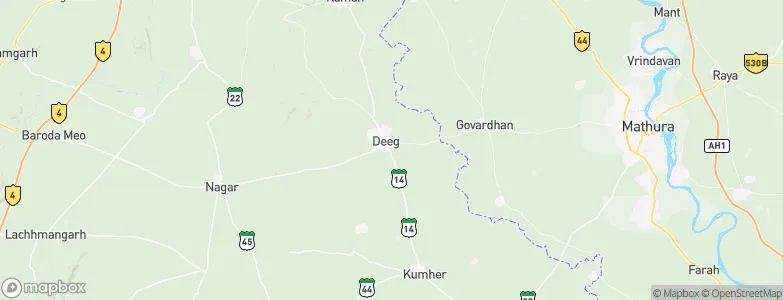 Dīg, India Map