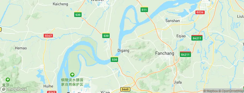 Digang, China Map