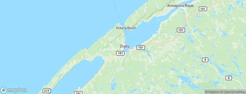 Digby, Canada Map