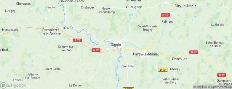Digoin, France Map