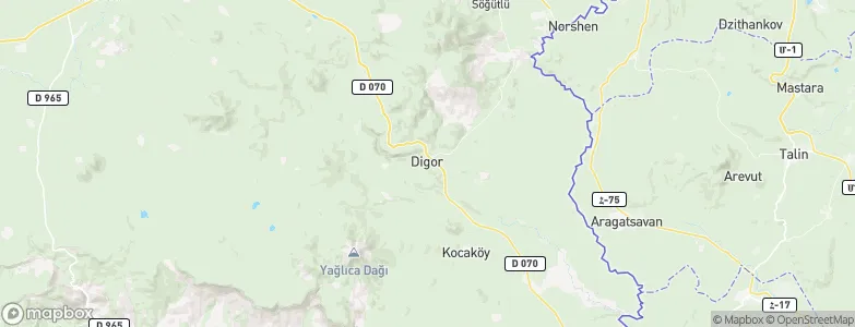 Digor, Turkey Map