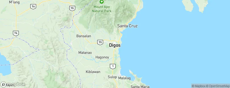 Digos, Philippines Map